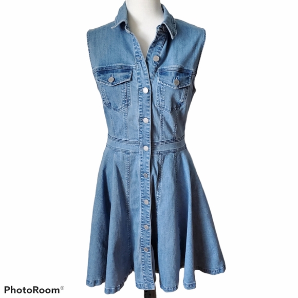 Miss Sixty Denim Dress with laced back - Picture 2 of 7